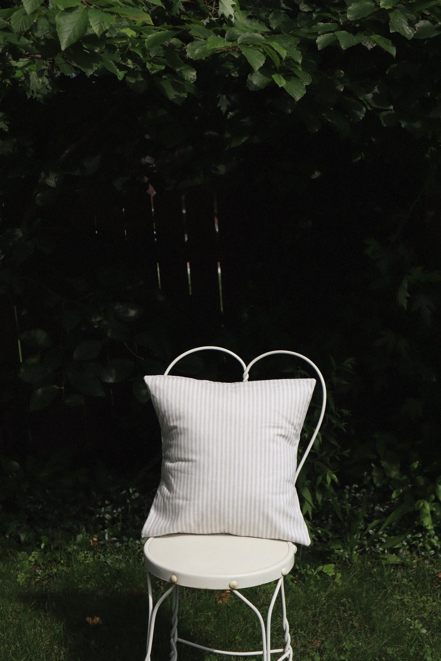 Striped Farmhouse Throw Pillow Cover