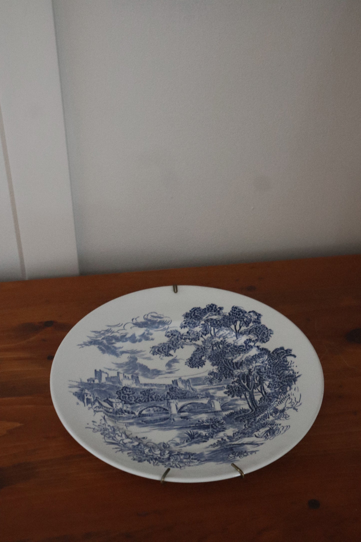 "Countryside" Blue English Plate
