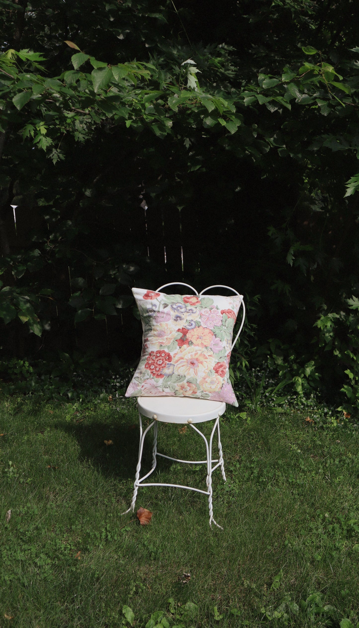 Summer Floral Throw Pillow Cover
