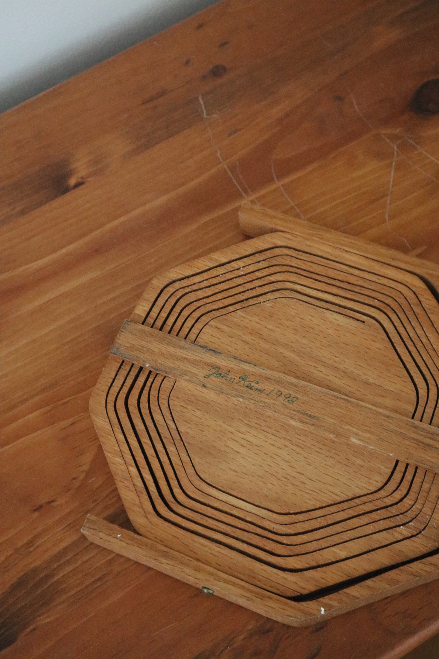 Wooden Collapsible Decorative Basket