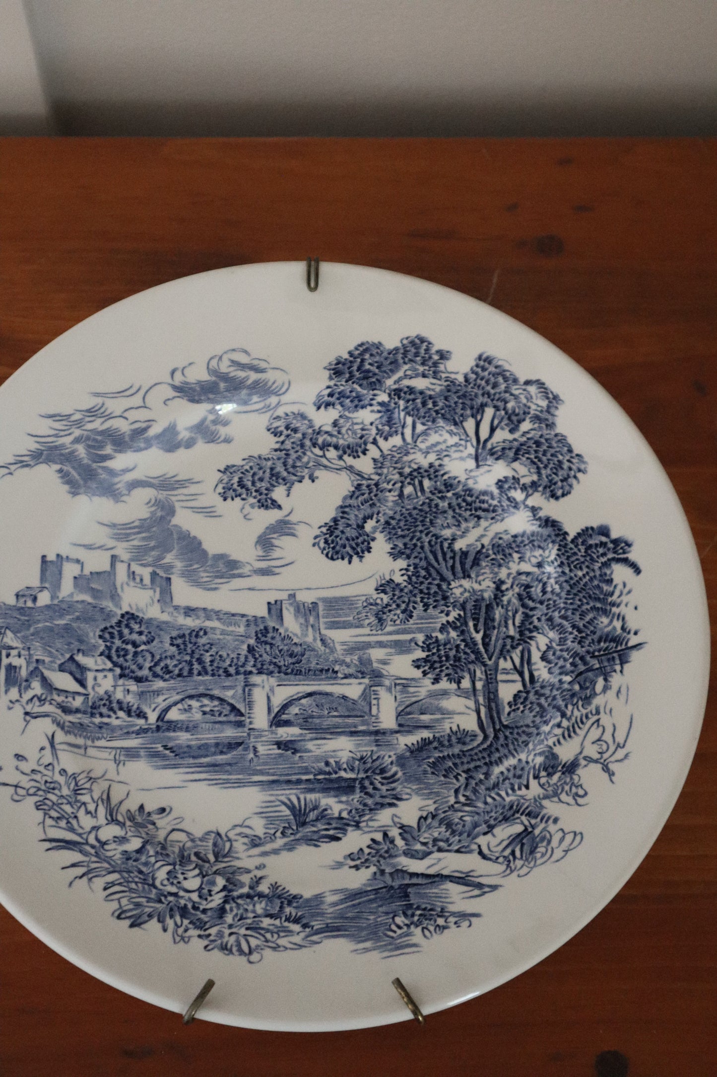 "Countryside" Blue English Plate