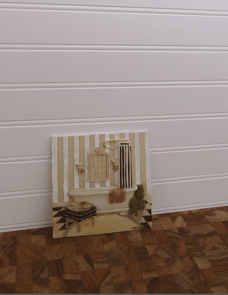 bathroom tile artwork