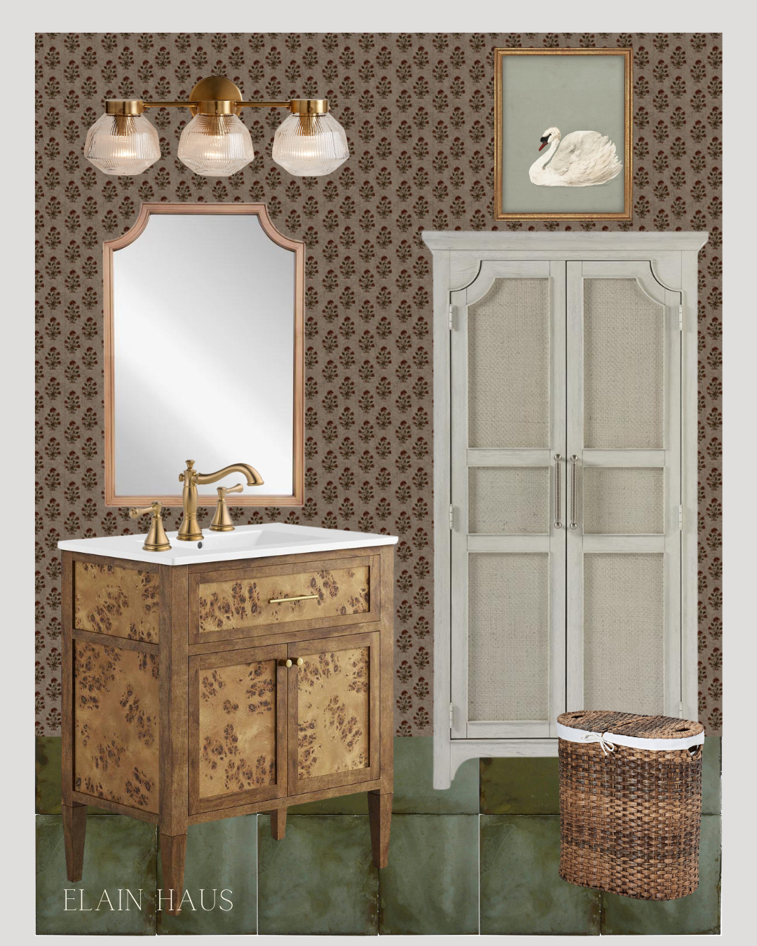 A French Country Inspired Bathroom