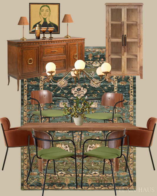 Blending Old & New Decor | Eclectic Dining Room Design