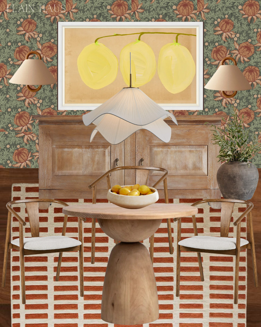 A Colorful Eclectic Dining Room