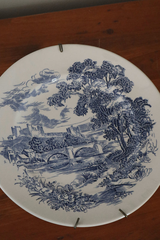 "Countryside" Blue English Plate