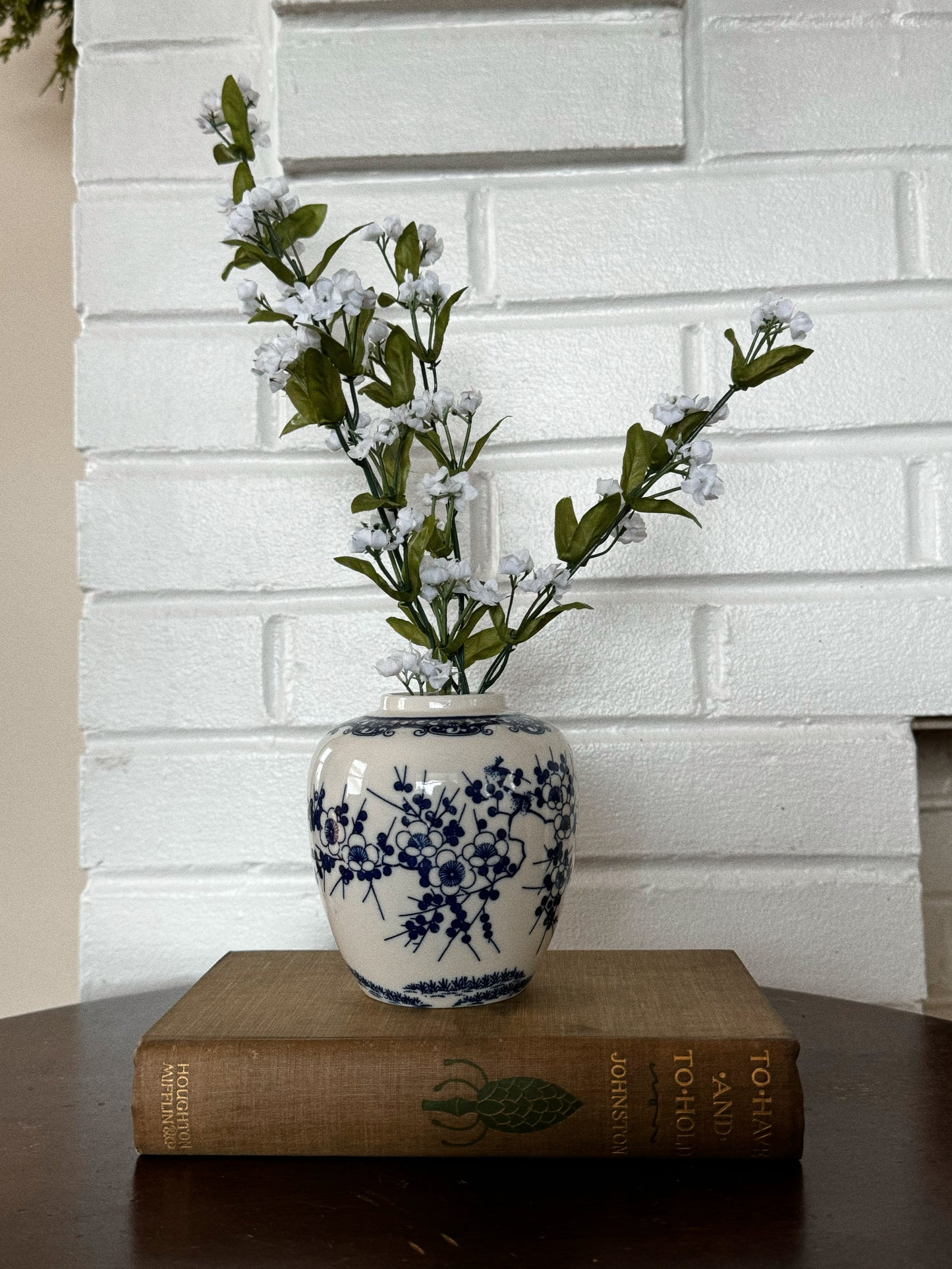 blue & white Japanese ginger jar