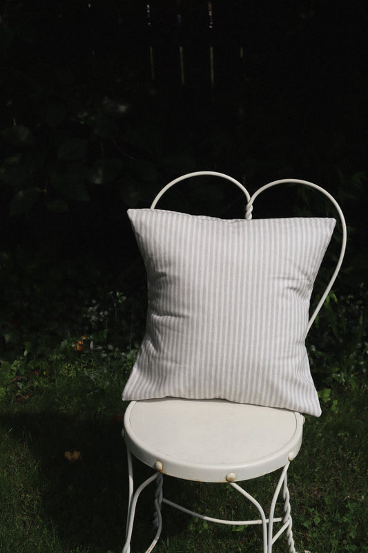 Striped Farmhouse Throw Pillow Cover