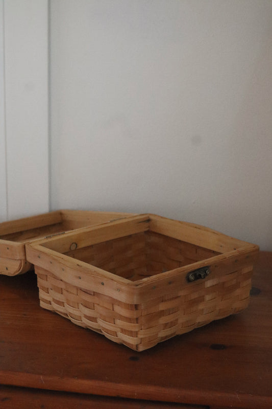 Woven Basket with Lid