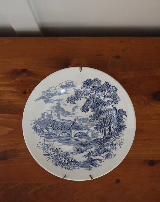 "Countryside" Blue English Plate