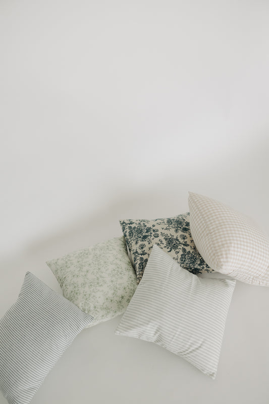 Striped Farmhouse Throw Pillow Cover