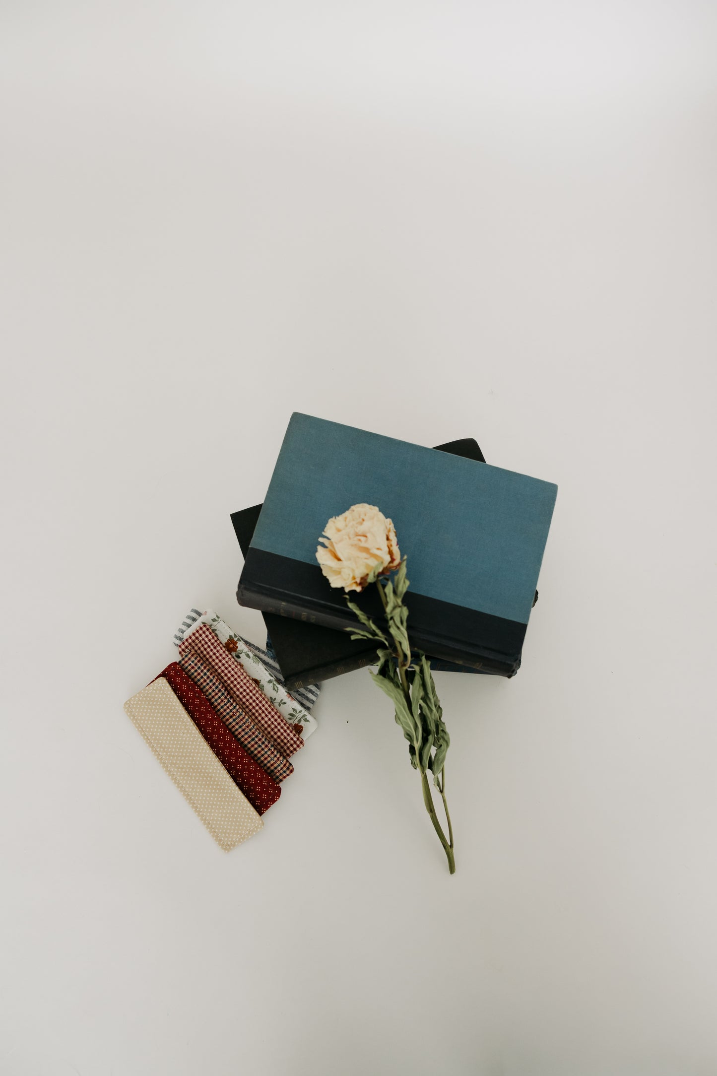 Blue & White Striped Bookmark
