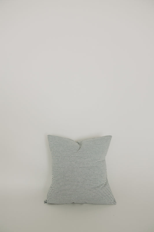 Blue & White Striped Throw Pillow Cover