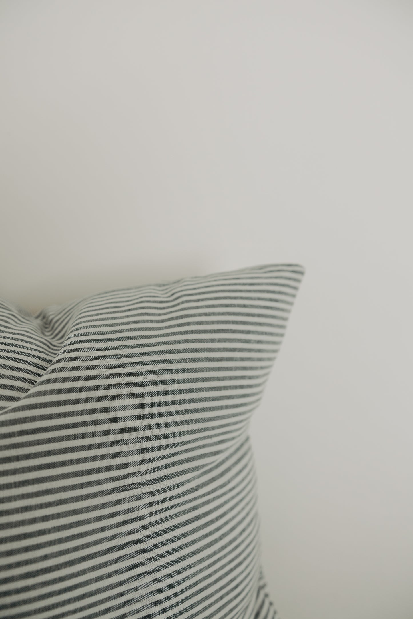 Blue & White Striped Throw Pillow Cover