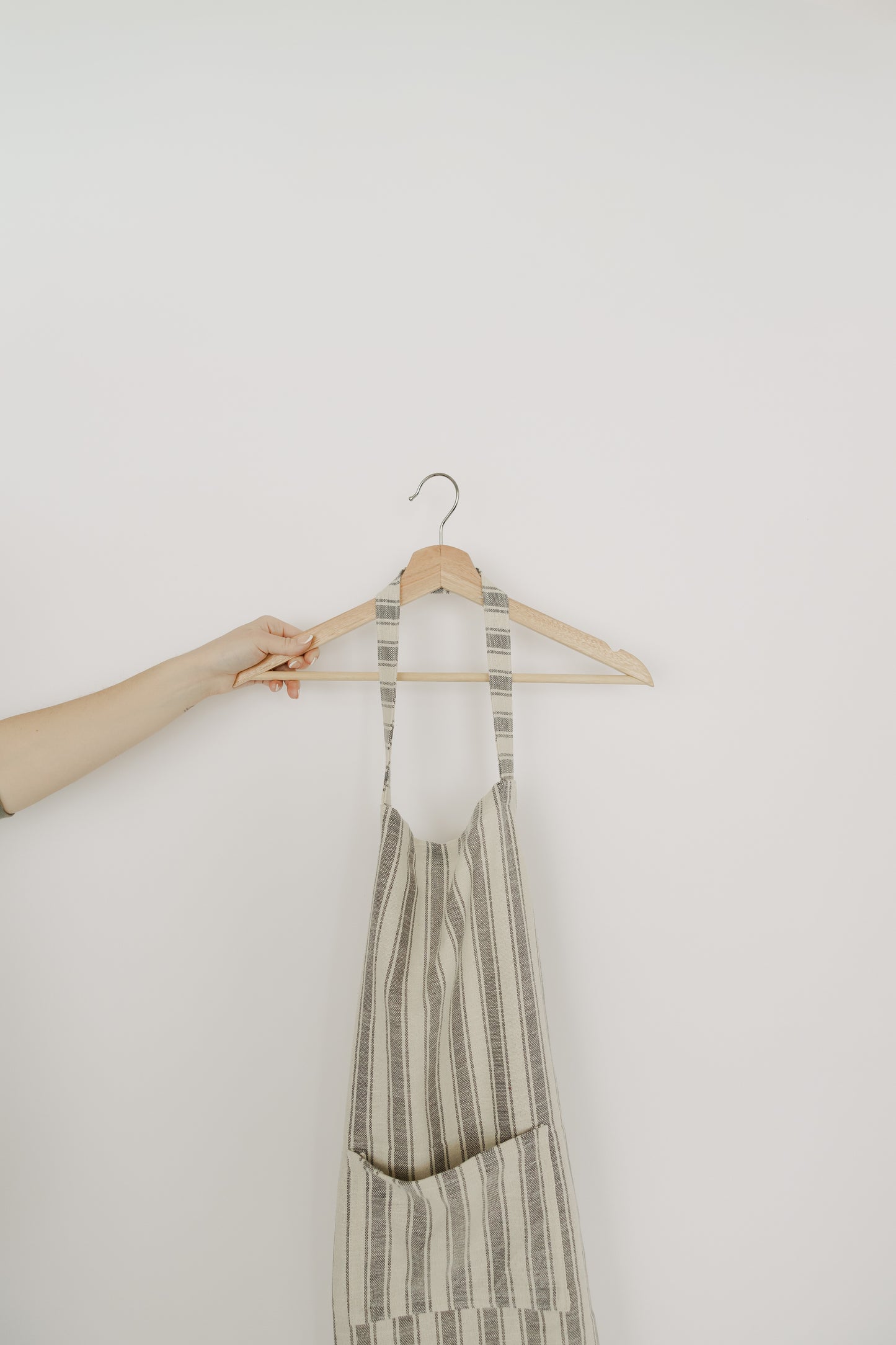 Farmhouse Grey Striped Apron
