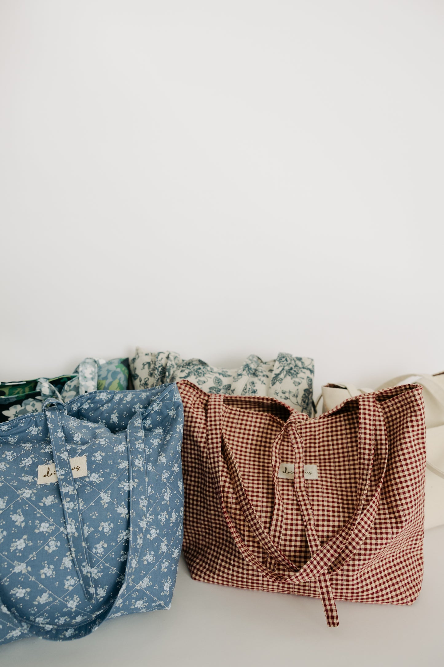 Holly Tote | Quilted Red Gingham Bag
