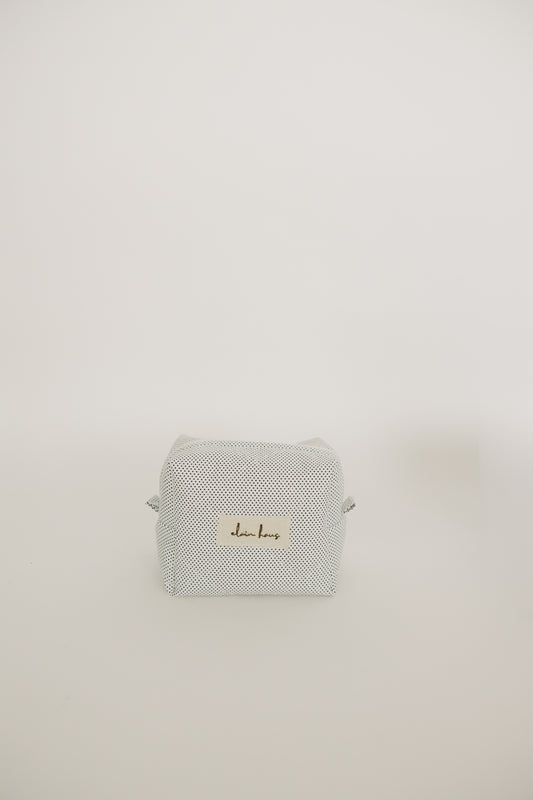Quilted Polka-a-Dot Toiletry Bag