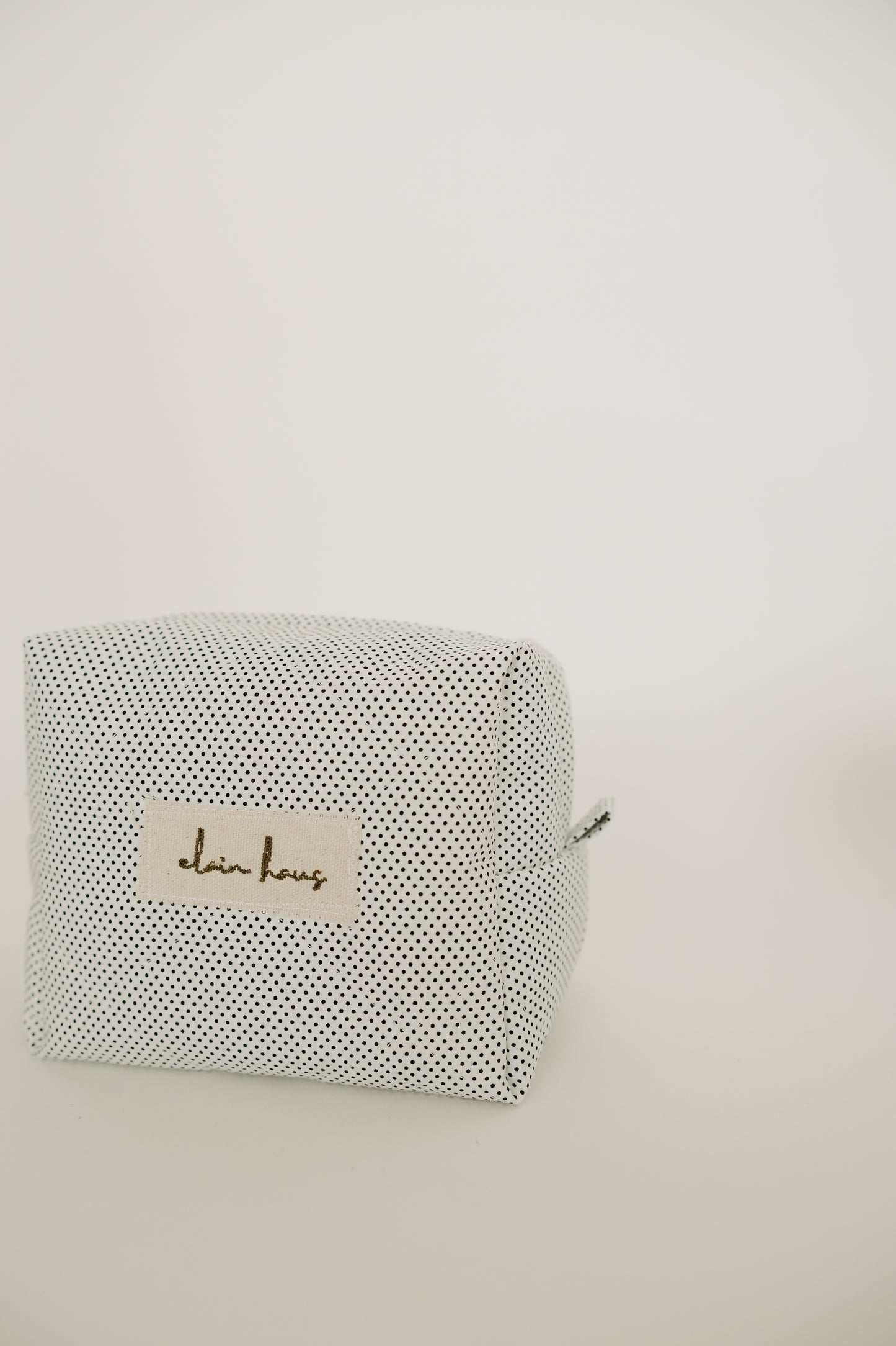 Quilted Polka-a-Dot Toiletry Bag