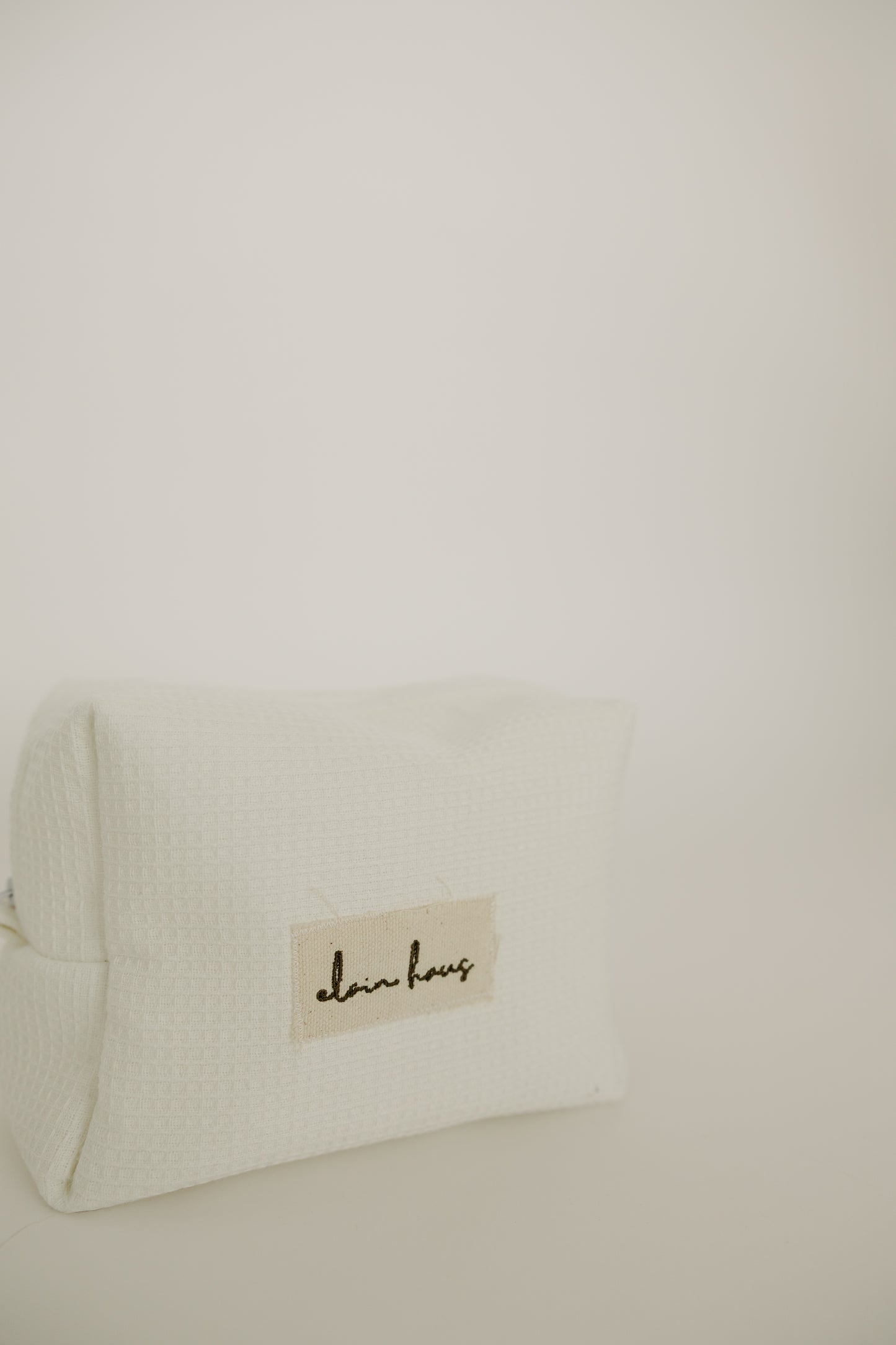 White Waffle Toiletry Bag