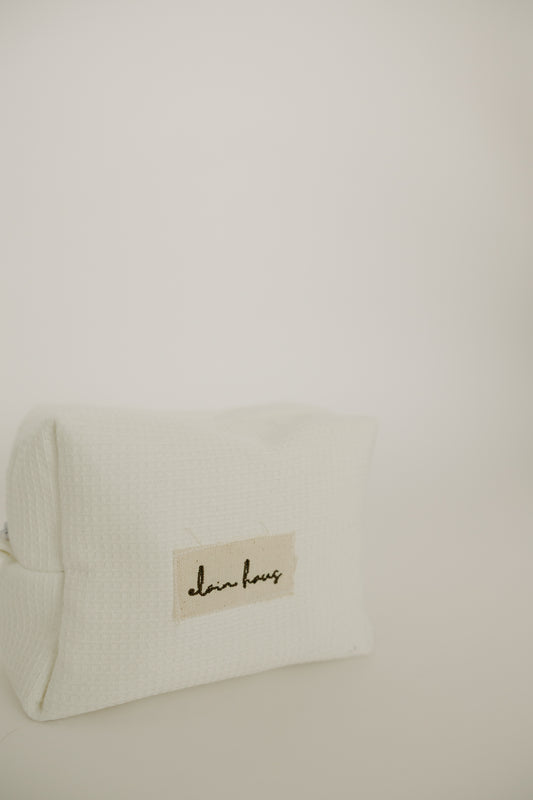 White Waffle Toiletry Bag