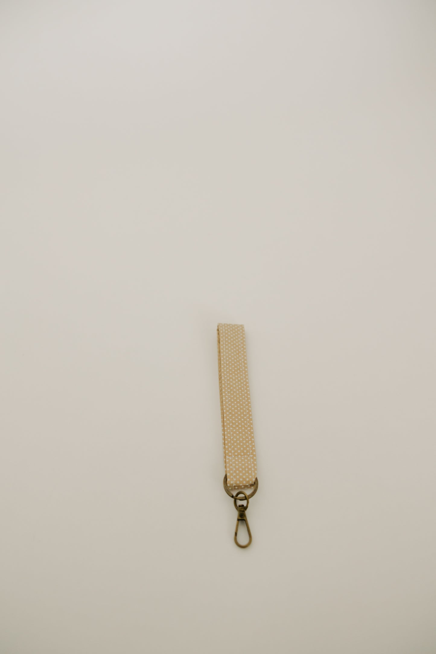 Yellow Polka Dot Keychain